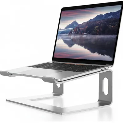Imagen del producto de InAndOutdoorMatch - Soporte para portátil - Plateado - Ajustable, Imagen generada por IA