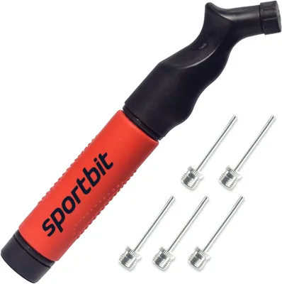 Zdjęcie produktu dla Pompka do balonów, ergonomiczny design, 5 igieł, system push-pull, do piłek sportowych