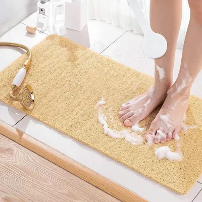 Zdjęcie produktu dla Antypoślizgowa mata do łazienki - 80x40 cm, wyjątkowo miękka i nadająca się do prania w pralce