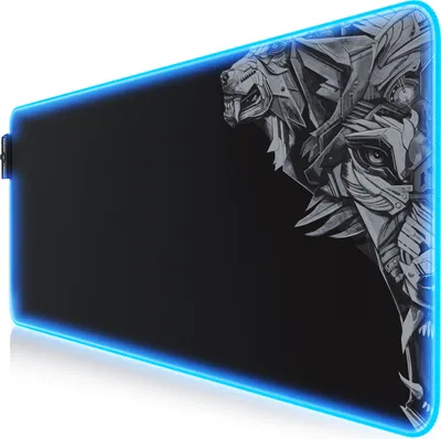 Produktbild von Titanwolf RGB Gaming Mauspad, Mousepad XL 800 x 300mm verbessert Präzision & Geschwindigkeit, Titanwolf