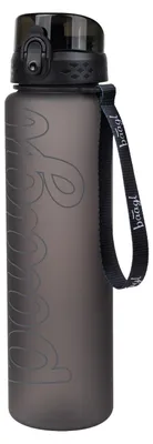 Image de Bouteille d'eau Baagl pour garçons, 1000 ml, idéale pour l'école et le sport - Noir