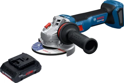Zdjęcie produktu dla Bosch GWS 18V-11 Professional akumulatorowa szlifierka kątowa 18 V 125 mm + 1x akumulator ProCORE 4,0 Ah - bez ładowarki
