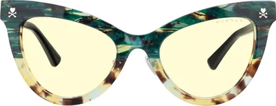 Produktbild von GUNNAR Gaming- und Computerbrille - Tokidoki SANDy - Rahmenfarbe: Green Cactus, Glastönung: Amber (blockiert 65% blaues Licht & 100% UV-Licht) - Blaulichtblockierende Brille - Patentierte Gläser