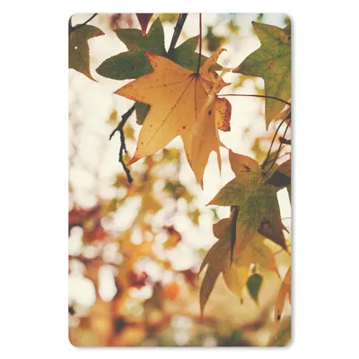 Produktbild von MuchoWow® Mauspad Mousepad Natur - Herbstblätter - Rustikal 40x60 cm - Mousepads - Maus Mat - Pad - Mausunterlage - Schreibtisch Accesoire