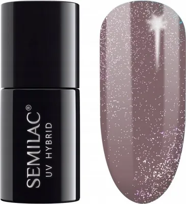 Image de SEMILAC Vernis hybride 322 Shimmer Dust Brown - 7 ml