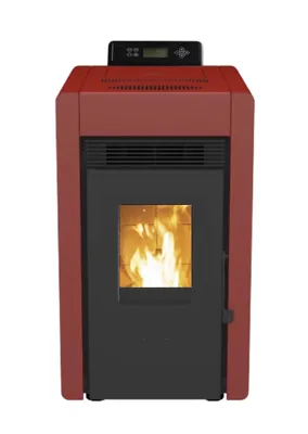 Produktbild von SCHENGER Pelletofen HLP3402 Rot A++ 5,5kW Vollautomatisch+WIFI+Eco Modus