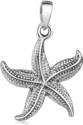 Produktbild von MATERIA by Matthias Wagner Anhänger Seestern 925 Sterling Silber wahlweise mit Kette KA-507