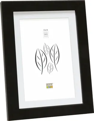 Obrázok produktu pre Drevený rám S66KF2 čierny 20x20 cm s paspulkou