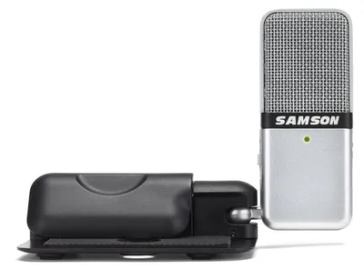 Produktbild von Samson Go Mic, 20 - 18000 Hz, 16 Bit, 44.1 kHz, verkabelt, Weiß