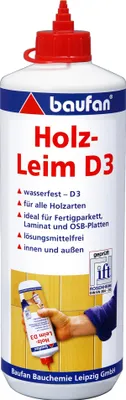 Produktbild von Baufan Holzleim wasserfest transparent 1kg 102473