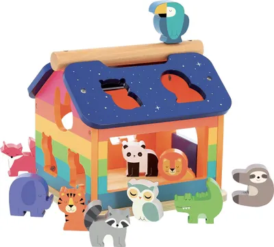 Produktbild von Vilac Regenbogenhaus mit Formen – Hochwertiges Lernspielzeug für Kinder