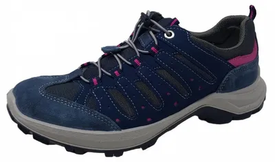 Produktbild von Blauer Leder Schnürschuh aus der Serie Slipper mit Schnellschnürsystem und Leder/Textil Futter