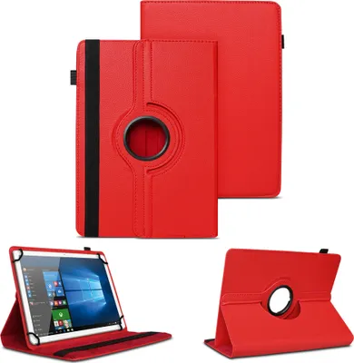 Produktbild von Tablet Hülle für Samsung Galaxy Tab A8 10.5 360° Drehbar Case Cover Stand SchutzFarben:Rot