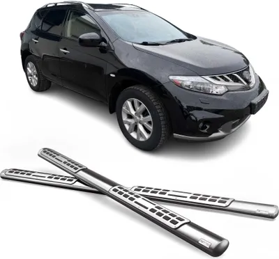 Image de Marchepieds Latéraux pour Nissan Murano 2008-2014 Acier Inoxy Argent