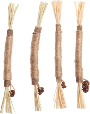Produktbild von Kaustangen, Zahnungsreinigung für Kätzchen, Kauspielzeug mit Katzenminze, für die Zahnreinigung von Hauskatzen, Zahnungshilfe für Kätzchen und Stressabbau