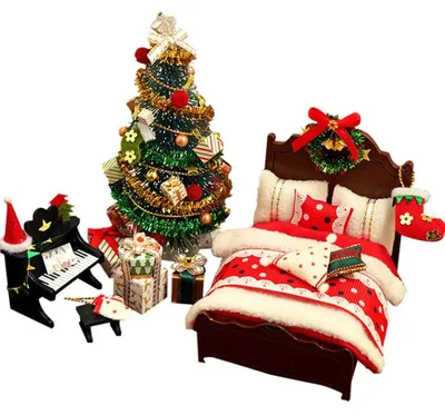 Image de Solidchoice - Miniatures de lutins en bois, accessoires pour la décoration de Noël