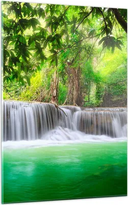 Produktbild von Bilder auf glas - Einteilig - Wasser Park Natur Landschaft - 50x70cm - Glasbilder - Wandbilder - Bilder - Wanddekoration aus Glas - Glas Bilder - Wandbild auf Glas - GPA50x70-2502
