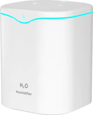 Produktbild von Luftbefeuchter fürs Schlafzimmer, 2-Liter-Kaltnebel-Luftbefeuchter fürs Schlafzimmer, tragbarer USB-Tischluftbefeuchter,white