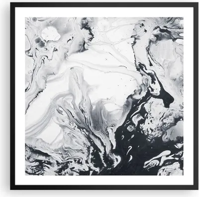 Produktbild von Gerahmtes Poster - Schwarzer Rahmen - Abstraktion modern - 60x60 cm - Wand Bild - Wanddeko - Wandbilder - Kunstposter - Wandposter - Bilderrahmen - Bilder - Kunstdruck - Wandbild - P2BAC60x60-3900