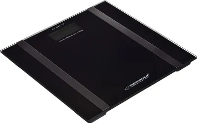 Produktbild von Esperanza EBS018K, Elektronische Personenwaage, 180 kg, Schwarz, 1 kg, kg, Rechteck