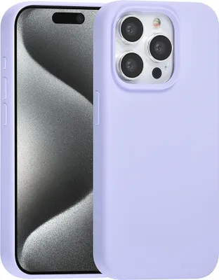 Produktbild von TUNIQ iPhone 15 Pro Back cover case - Premium Liquid silicone - Purple