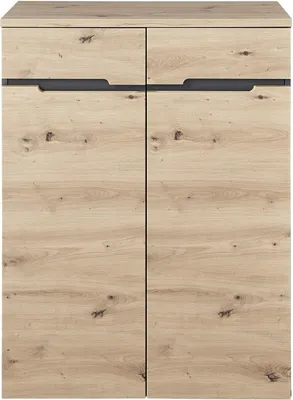 Produktbild von Kommode - 80 x 107 cm - 2 Türen - Artisan Eiche Nachbildung - Graphitfarben