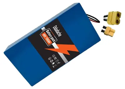 Immagine prodotto di Batteria agli ioni di litio, capacità 100Ah, compatibile con biciclette elettriche, caricabatterie XT60-XT30