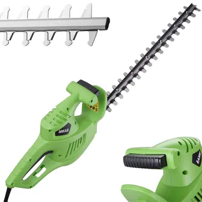 Elektrische Heggenschaar 500 W, 45 cm Stahlmesser, Grasschneider