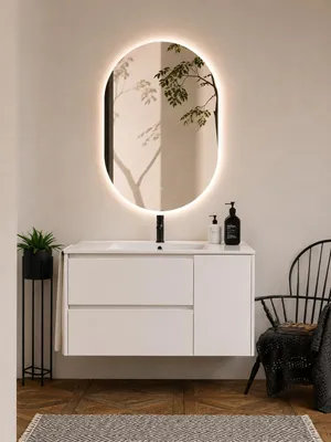 ORIGEN BATH ITACA Badmöbel mit Waschbecken 120x45 cm, Weiß
