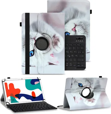 Produktbild von Schutzhülle Huawei MatePad 10.4 Hülle Tablet Tasche QWERTZ Bluetooth TastaturFarben:Motiv 10