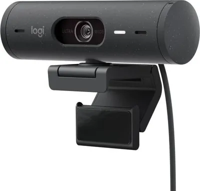 Produktbild von Webcam, Logitech Brio 500, Full HD 1080p, Integriertes Mikrofon, Rauschunterdrückung, Graphite