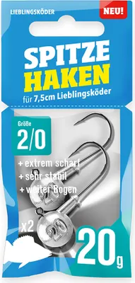 Produktbild von Lieblingsköder spitze Haken 20g #2/0