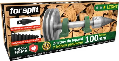 Obrázok produktu pre 100 mm šnekový štiepač s remenicou / súprava ZK2U-100K2