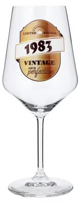 Produktbild von Sipply Weinglas personalisiert mit Geburtsjahr "Vintage" Geburtstag 0,5l