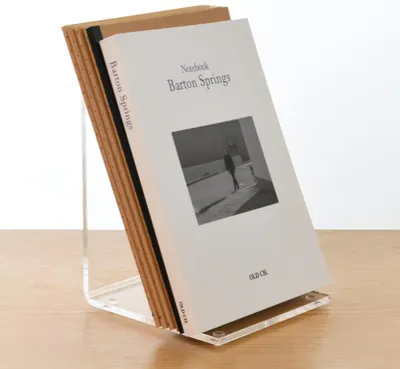 Produktbild von Acryl Buchständer L-form transparent, Buchhalter, 1 Stück, für Bücher