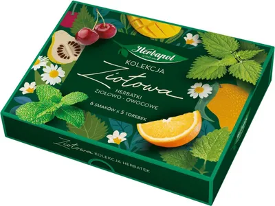 Produktbild von Herbapol Kräutertee Set 30 Teebeutel - Tee Collection 6 Sorten Probierbox