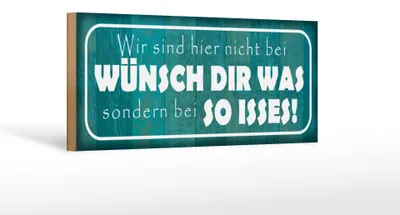 Produktbild von Holzschild Spruch 27x10cm wir nicht bei Wünsch Dir Was