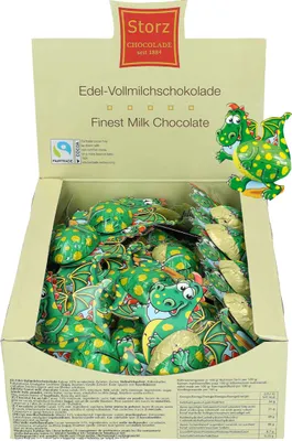 Produktbild von 70er SET Drache, lose, 875 g (70 x 12,5 g) / Schokolade / Choco-Drache