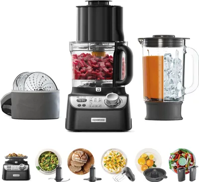 Obrázok produktu pre JVC Kompakt-Kuechenmaschine MultiPro XL Weigh+ schwarz 1.000 Watt integrierte Waage