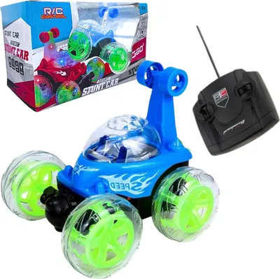 Zdjęcie produktu dla Samochód zdalnie sterowany dla chłopca auto twister dziecka niebieski sport