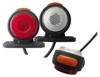 Image de Lot de 2 feux de position LED (Tokosi/Rogche), 24V, avec trois couleurs : blanc, jaune et rouge