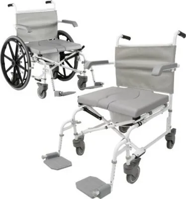 Produktbild von Dusch-Toilettenrollstuhl,DuoMotion XL 24"Räder,