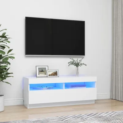 Produktbild von Maison Exclusive - TV-Schrank mit LED-Leuchten Weiß 100x35x40 cm