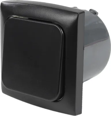 Image de C-Line Presto Inprojal CBE 12-230 V interrupteur + cadre + prise iso caravane bateau noir