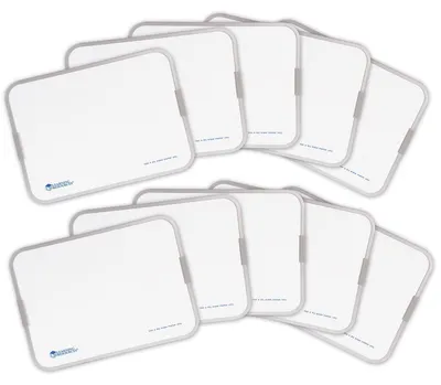 Produktbild von Learning Resources magnetische Whiteboards doppelseitig - 10er Set