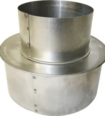 Produktbild von Ofenrohr-Erweiterung Bertrams Ø 120-150 mm feueraluminiert silber