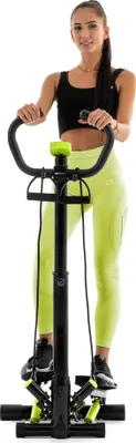 Produktbild von Hop-Sport Stepper HS-055S Noble, Swing Stepper mit LCD-Bildschirm, Stepper für Zuhause mit Lenker - platzsparend und stabil