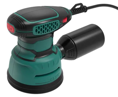 Obrázek produktu pro Excentrická bruska - 125 mm - 350 W - 6 rychlostí - Se odsáváním a 16 brusnými papíry