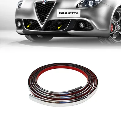 Image de Profil chrome autocollant pour pare-chocs avant Alfa Giulietta 11 mm x 1,15 mt