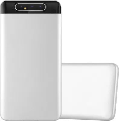 Obrázek produktu pro Cadorabo ochranný kryt pro Samsung Galaxy A80 / A90 4G case in silver pouzdro na mobilní telefon TPU silikonové pouzdro Cover Case
